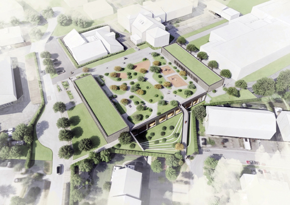 3 Nouveau Hall Sportif Strassen (AC Strassen) © m3 architectes > Etudes génie technique – mission complète