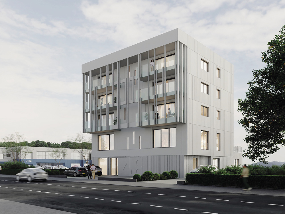 4	Immeuble mixte, crèche et logements. Visualisation 3D.