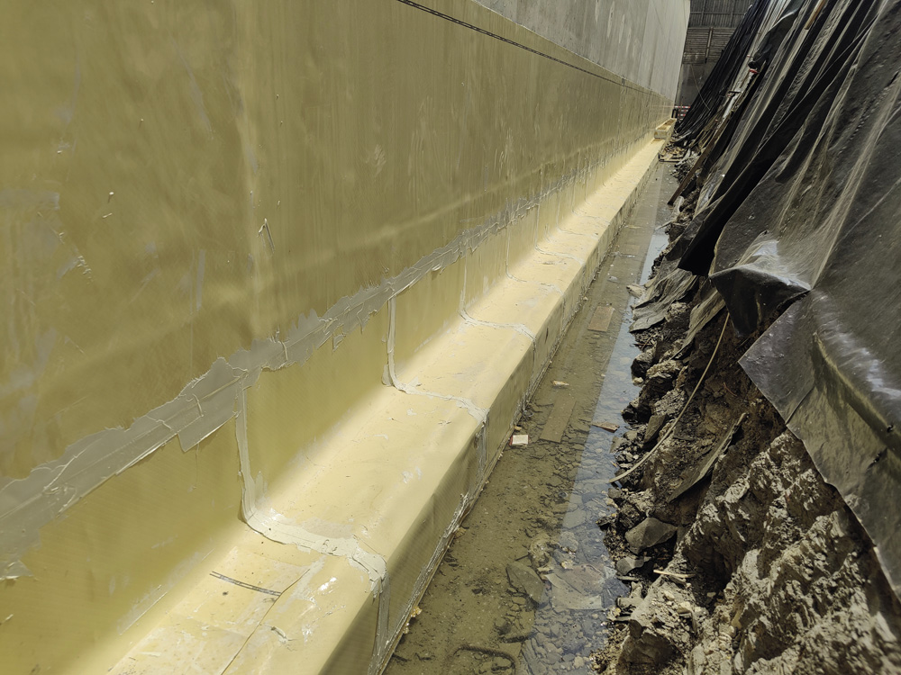 8	Etanchéité sur voiles enterrés - membrane synthétique